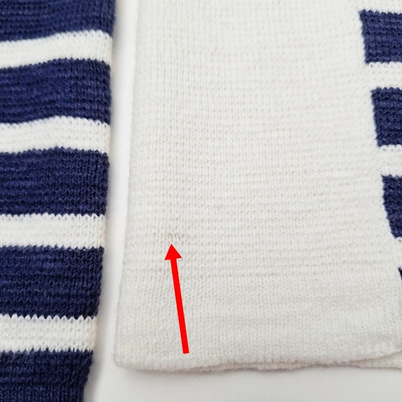 Madewell Small Striped Cropped Boatneck Shoulder Zipper Cotton Wool Sweater - Picture 10 of 14